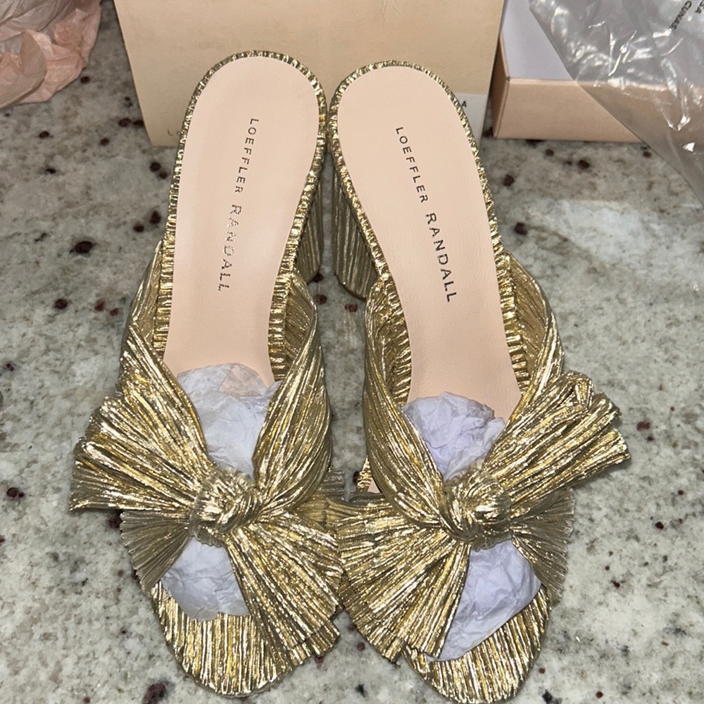 Gold Penny Knot Mules
LOEFFLER RANDALL - Picture 9 of 11